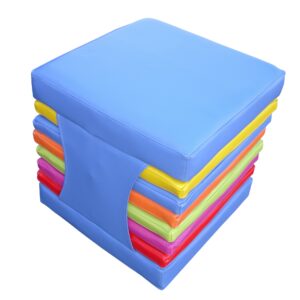 POUF GALETTE MOUSSE MULTICOLORES